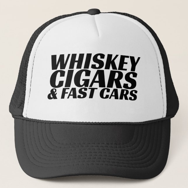 Casquette Cigares de Whisky & voitures rapides (Devant)