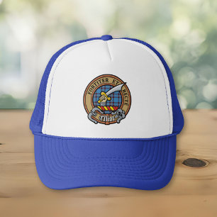 Casquette Cimier Clan Elliot sur chapeau de camion Tartan an