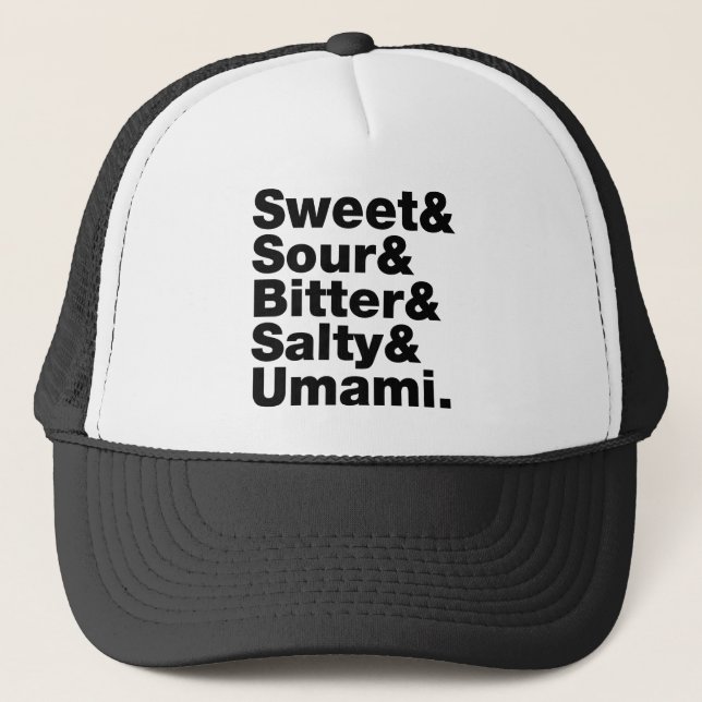 Casquette Cinq saveurs de base (Devant)