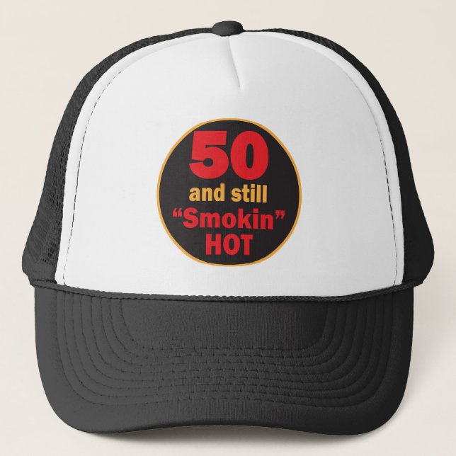 Casquette Cinquante et toujours fumé chaud | 50e anniversair (Devant)