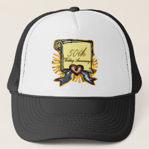 Casquette cinquantième anniversaire de mariage 3w