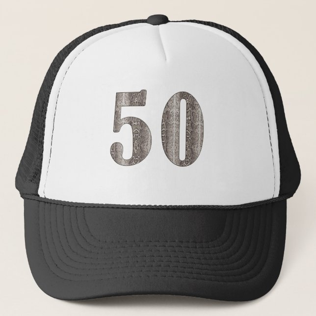 Casquette cinquantième Peau de serpent (Devant)