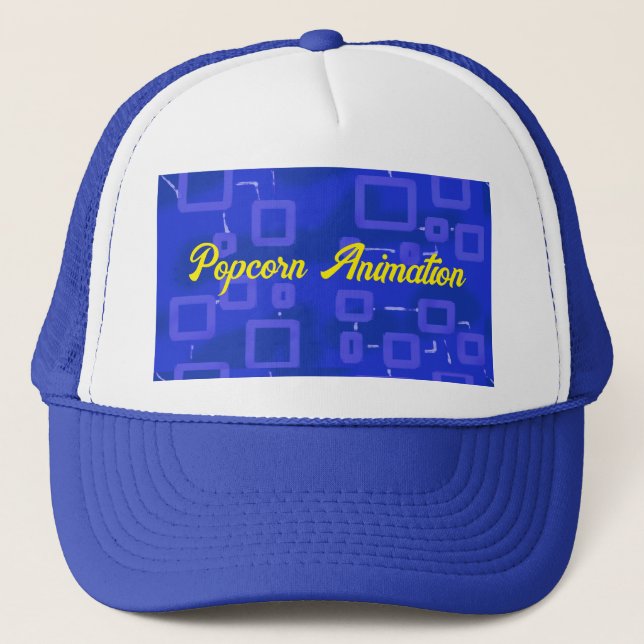 Casquette Circuit dans Candy Blue Trucker Géométrique Hat (Devant)
