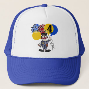 Casquette Circus Clown 4e Anniversaire Tshirts et cadeaux