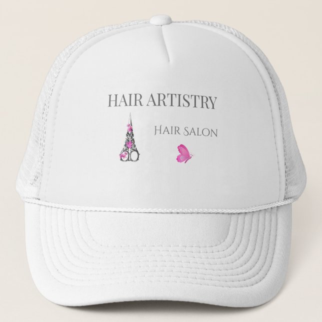 Casquette Ciseaux de la marque de salon de coiffure de luxe (Devant)
