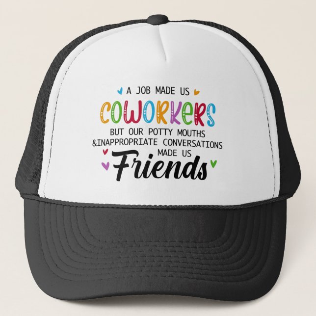 Casquette Citation Coworker - Travail Fait Nous Coworkers Am (Devant)