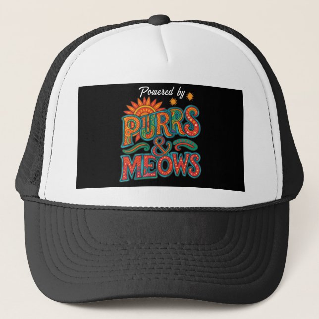 Casquette citation de chat drôle (Devant)