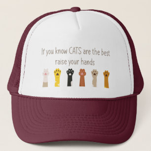 Casquette Citation de chats amusants Connaître les chats son