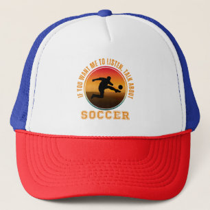 Casquette Citation de football drôle silhouette vintage de j