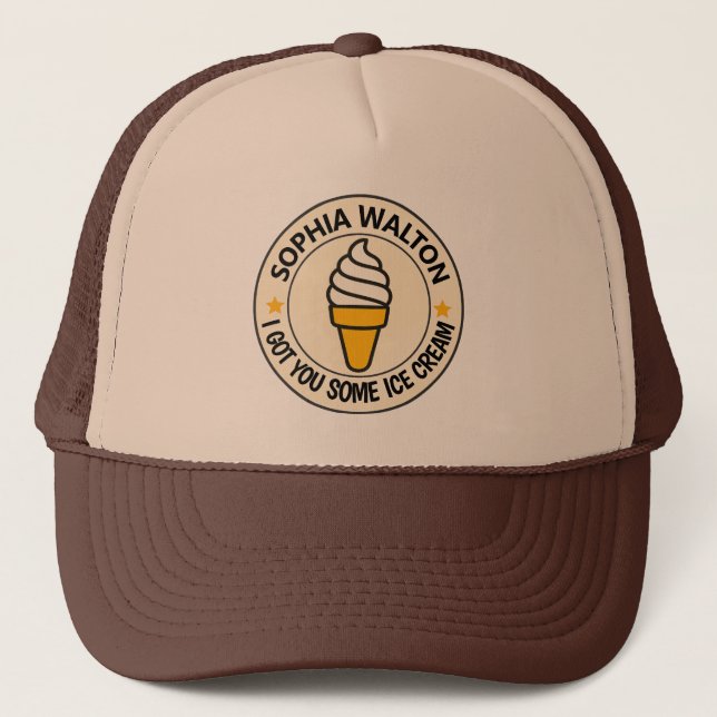 Casquette Citation de glace simple moderne | Ajouter un nom (Devant)