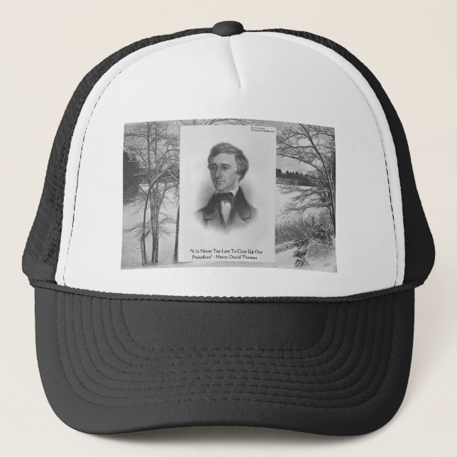 Casquette Citation de Henry David Thoreau (Devant)