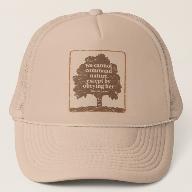 Casquette Citation de lard au sujet de nature (Devant)