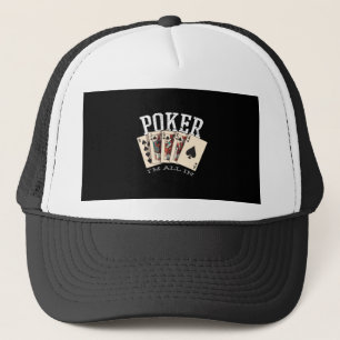 Casquette Citation de poker pour joueur