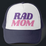 Casquette Citation de Rad Mom pour Moms Simple Baseball Truc<br><div class="desc">Casquette simple "Rad Mom" de baseball casquette de camionnette personnalisée.</div>