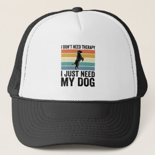Casquette Citation de thérapie pour amateur de chien Design