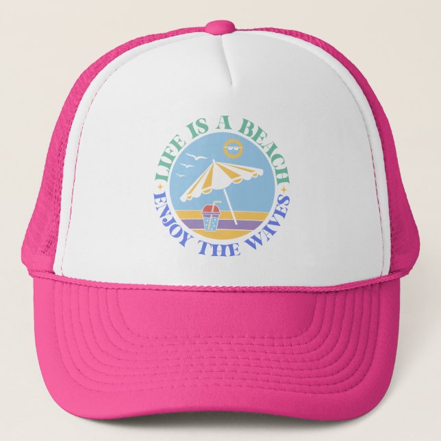 Casquette Citation d'été Boho Retro (Devant)