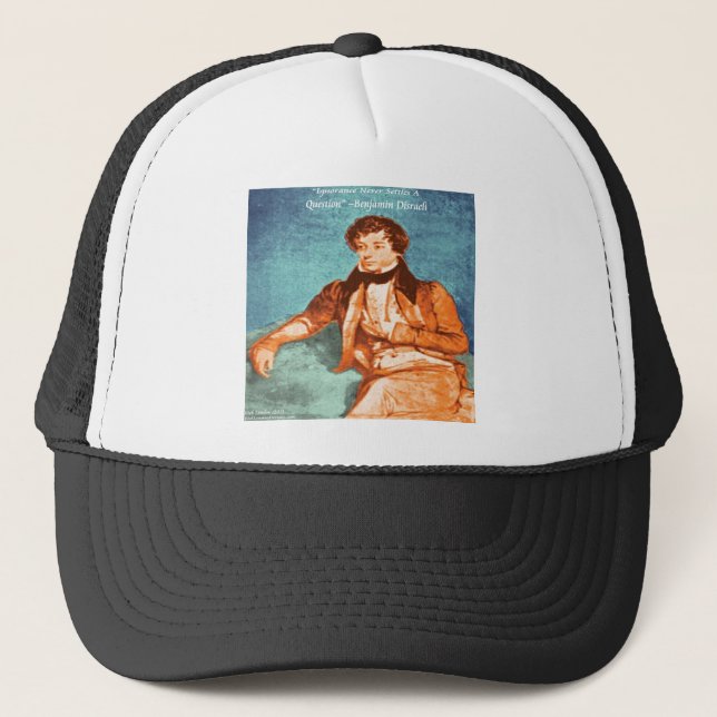 Casquette Citation d'ignorance de Benjamin Disraeli (Devant)
