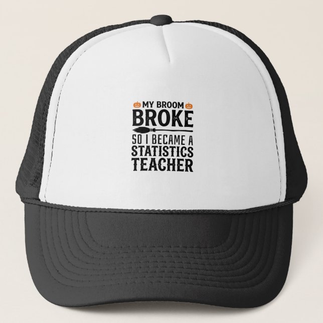 Casquette Citation drôle de professeur de statistiques pour  (Devant)