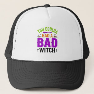 Casquette Citation drôle de sorcière méchante Halloween Vect