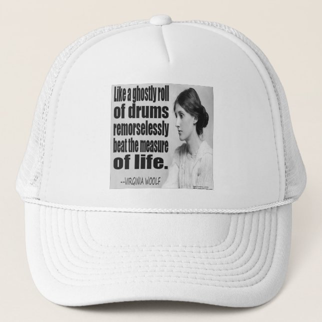 Casquette Citation fantomatique de Virginia Woolf (Devant)