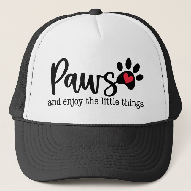 Casquette Citation Inspirante d'Amour de Chien (Devant)