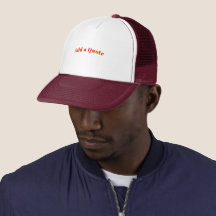 Citation Marron Mousses Personnalisé Blanc Casquet