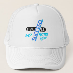 Casquette Citation Motivante Je Réussirai Quoi Qu'il En Soit