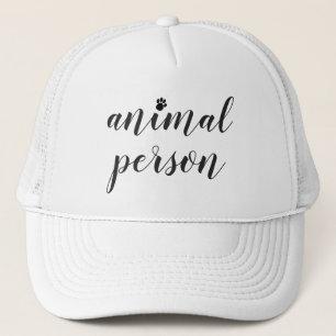 Casquette Citation Personne Animale Empreinte de Patte Noir