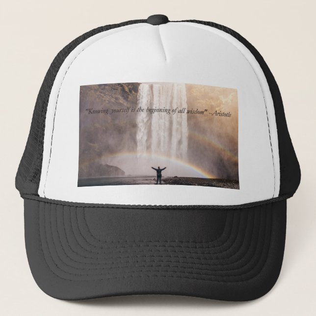 Casquette Citation sur la connaissance de soi - Cap (Devant)