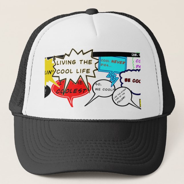 Casquette Citations comiques fraîches (Devant)