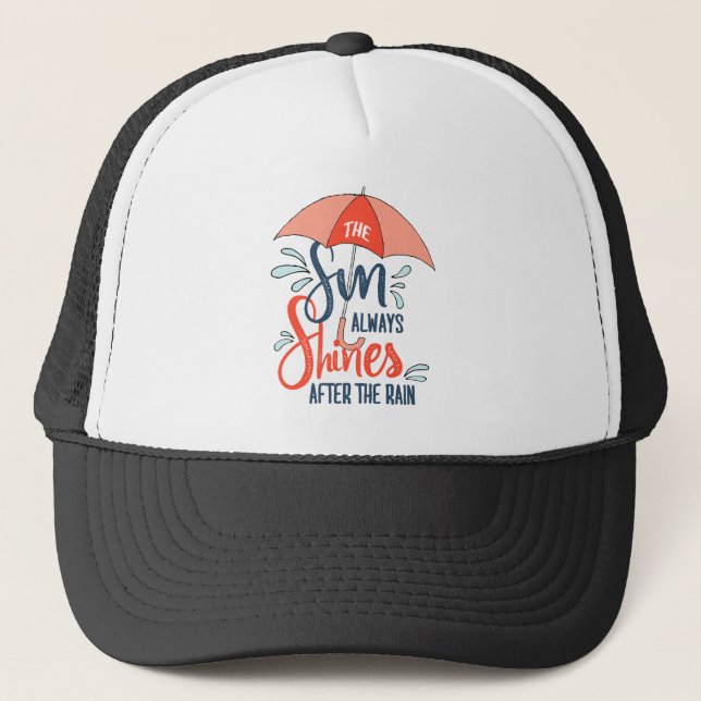 Casquette Citations de pluie Sun Citations de résultats posi (Devant)