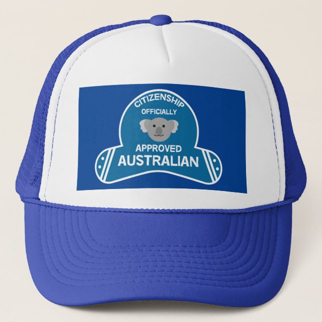 Casquette Citoyenneté australienne | Aussie Citoyen à deux t (Devant)