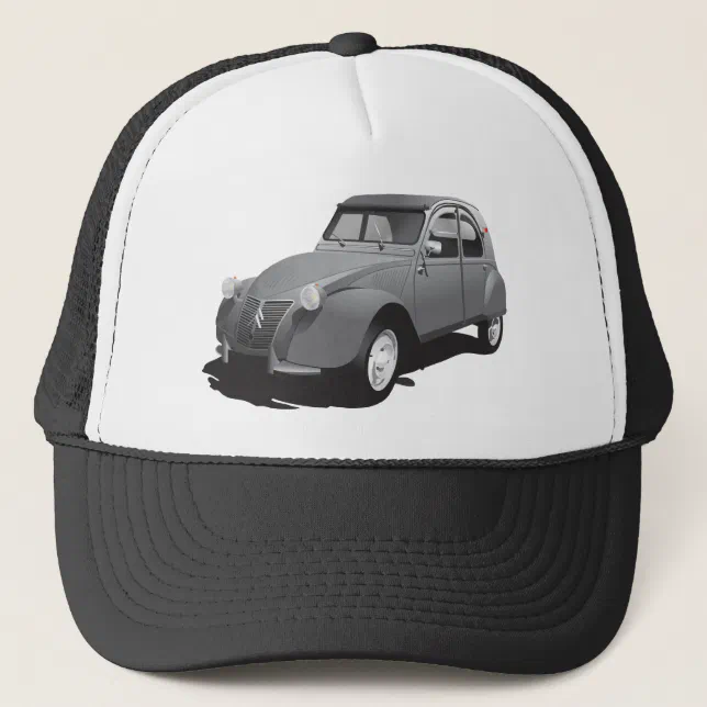 Casquette Blanche "50 Ans" Pour Fan De 2CV Et 203 - Coton Réglable, Style Baseball