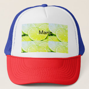 Casquette Citron vert jaune simple ajouter un nom minimal pe