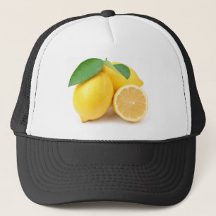 Casquette Citrons jaunes clairs et frais