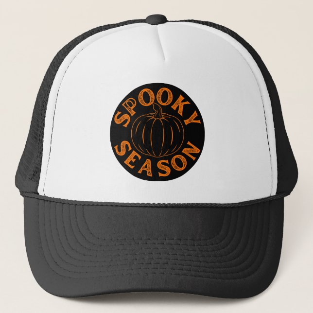 Casquette Citrouille de la saison effrayante  (Devant)