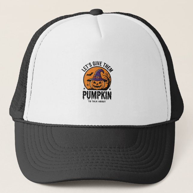 Casquette Citrouille d'Halloween Chapeau de Sorcière Drôle É (Devant)