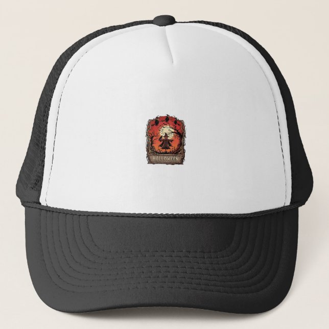Casquette Citrouille d'Halloween Épouvantail Sorcières Plein (Devant)