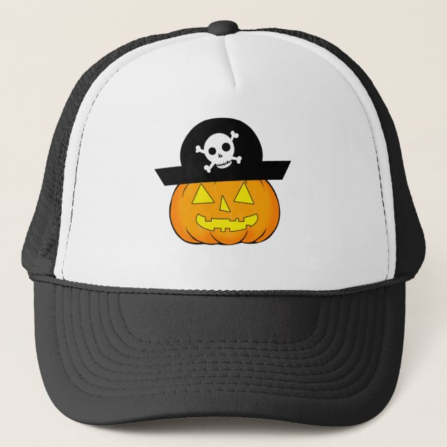 Casquette citrouille pirate (Devant)