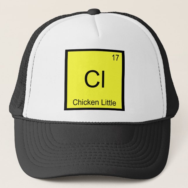 Casquette Cl - Petit Poussin Drôle Symbole d'élément de chim (Devant)