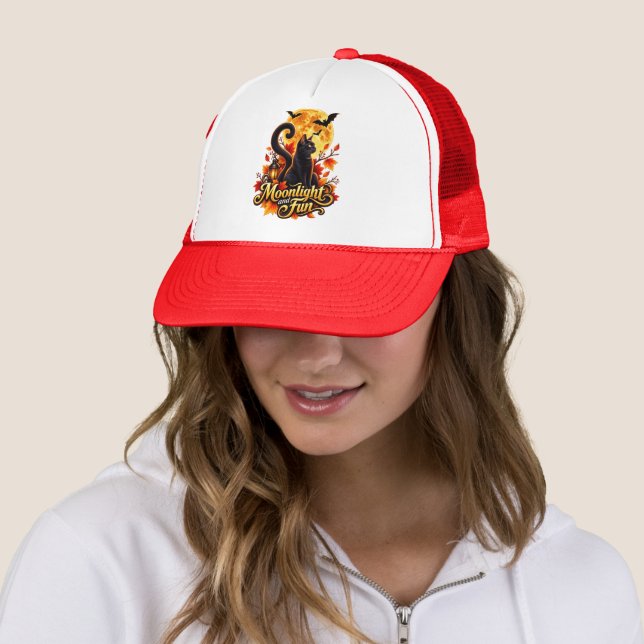 Casquette Clair de lune et amusement (En situation)