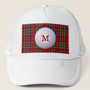 Casquette Clan écossais Monogram Royal Stewart Tartan Plaid