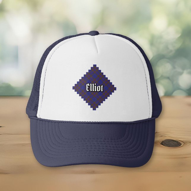 Casquette Clan Elliot Trucker Tartan Moderne (Créateur téléchargé)