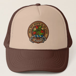 Casquette Clan Fraser Crest over Hunting Weathered Tartan
