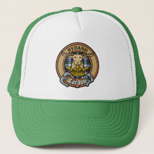 Casquette Clan Gordon Crest sur la robe Tartan Trucker Chape