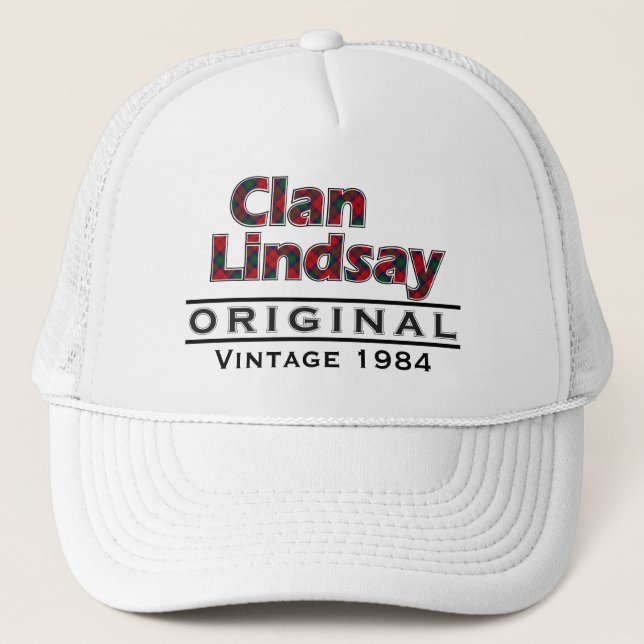 Casquette Clan Lindsay Personnaliser Vintage Votre anniversa (Devant)