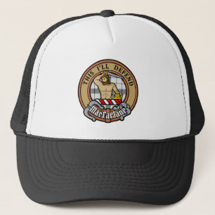 Casquette Clan MacFarlane Crest sur tarte noir et blanc