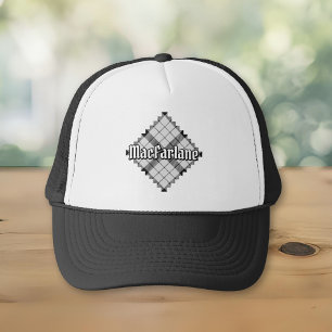 Casquette Clan MacFarlane Tartan noir et blanc