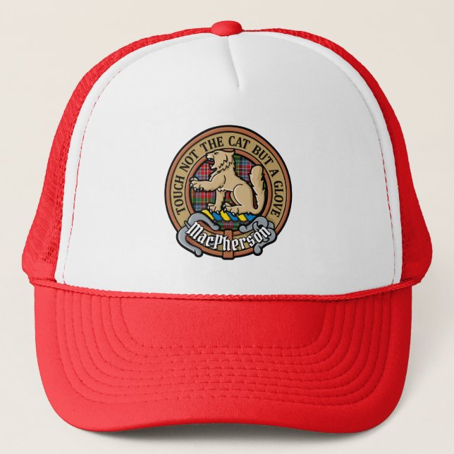 Casquette Clan MacPherson Crest au-dessus du chapeau de cami (Devant)