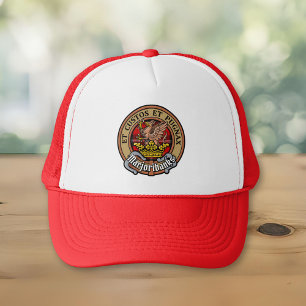 Casquette Clan Marjoribanks crête sur Tartan